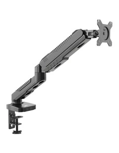 Black 15-27 Monitor Gas Spring Mount, Full Motion, VESA 75x75/100x100
