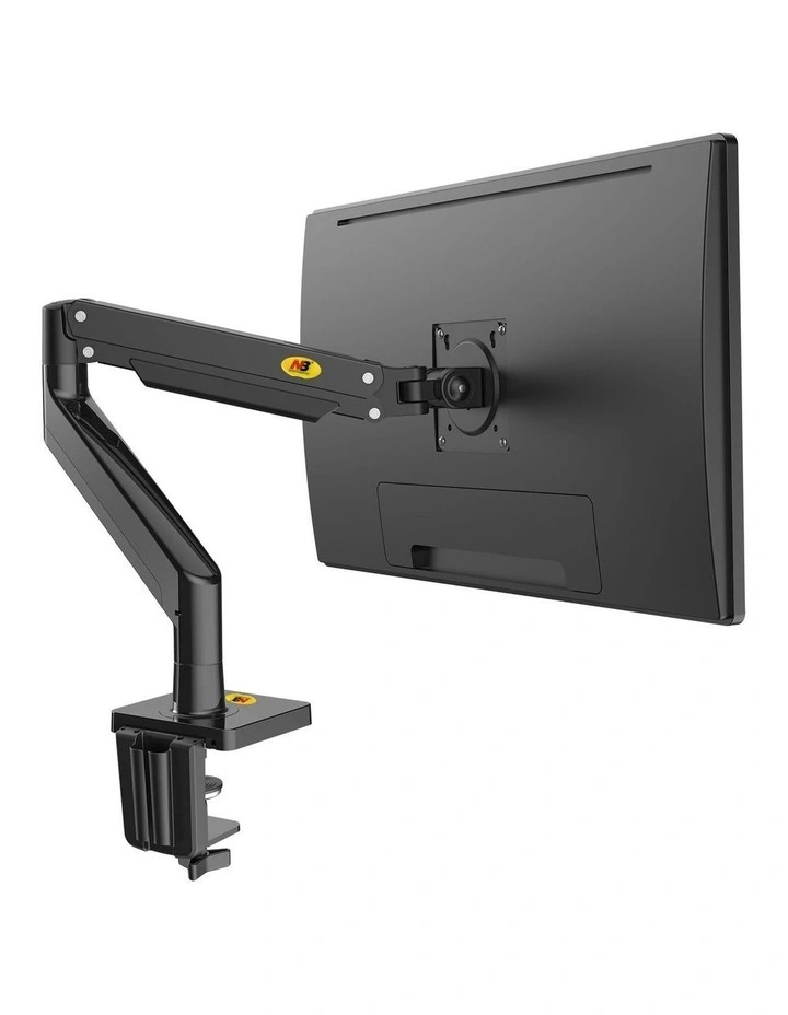 Black Gas Spring Monitor Arm Desk Mount With Full Motion Adjustment And Cable Management image 6