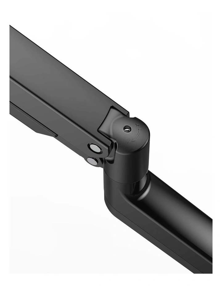 Black Gas Spring Monitor Arm Desk Mount With Full Motion Adjustment And Cable Management image 7