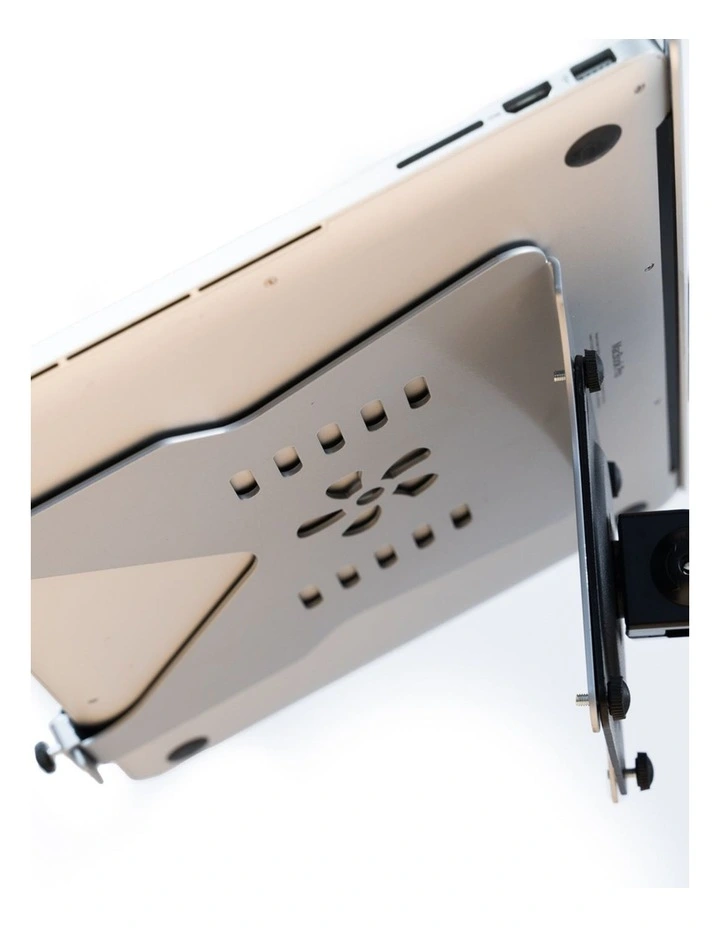 Black Heavy Duty Laptop Shelf For Monitor Mount Supporting Higher Weight Capacity image 2