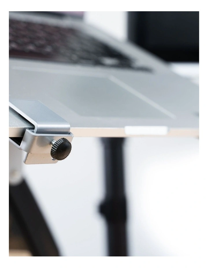 Black Heavy Duty Laptop Shelf For Monitor Mount Supporting Higher Weight Capacity image 4