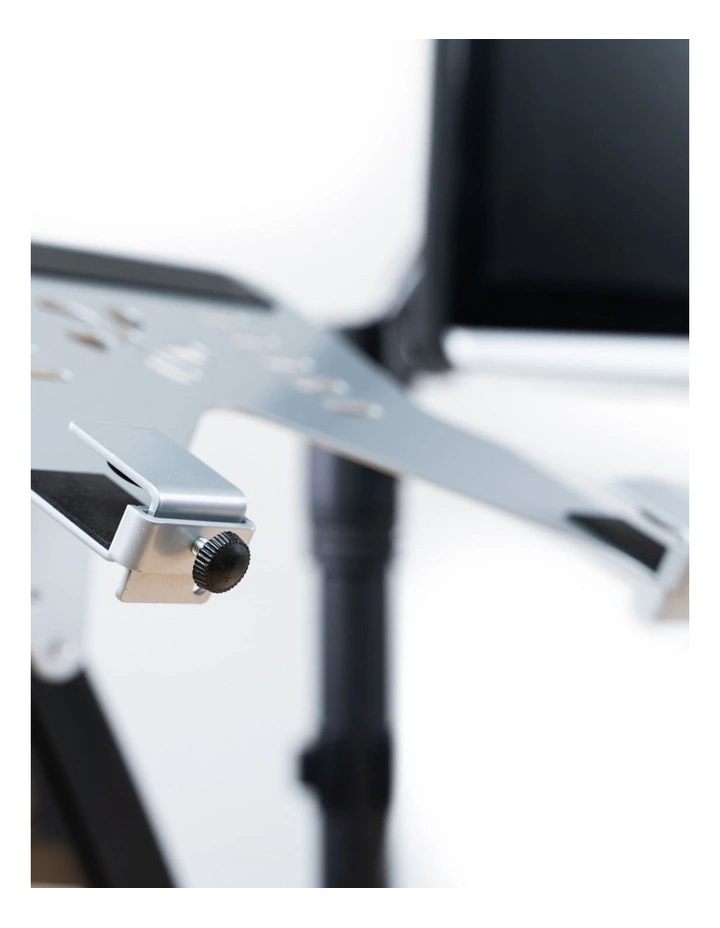 Black Heavy Duty Laptop Shelf For Monitor Mount Supporting Higher Weight Capacity image 5