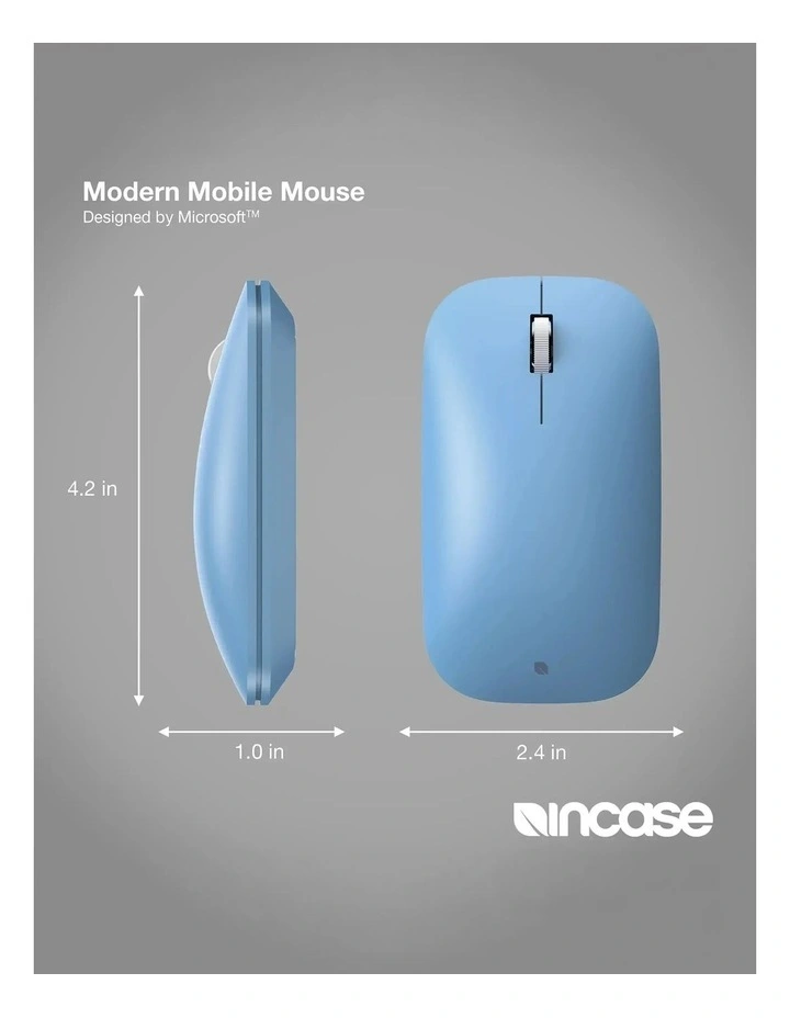 Incase Designed by Microsoft Bluetooth Modern Mobile Mouse - Sapphire [KTF-00077] image 7