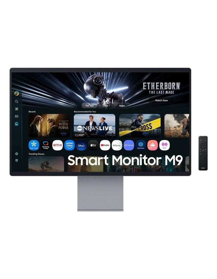 Samsung 32 Smart Monitor M9 M90SF 4K OLED Samsung Vision AI (32, Silver) image 1