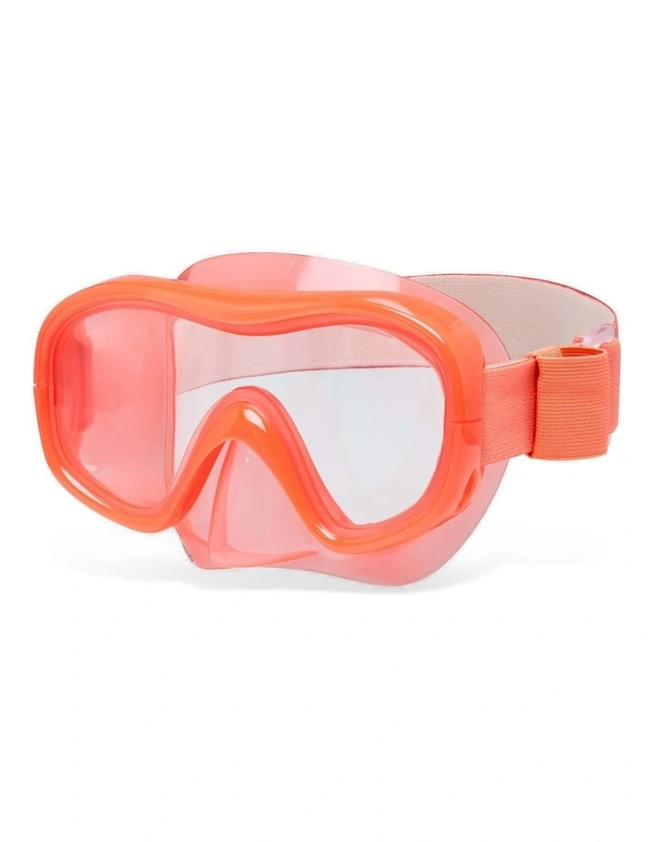Decathlon - Diving ANTI-FOG mask, 100 Mono Comfort Pink orange image 1