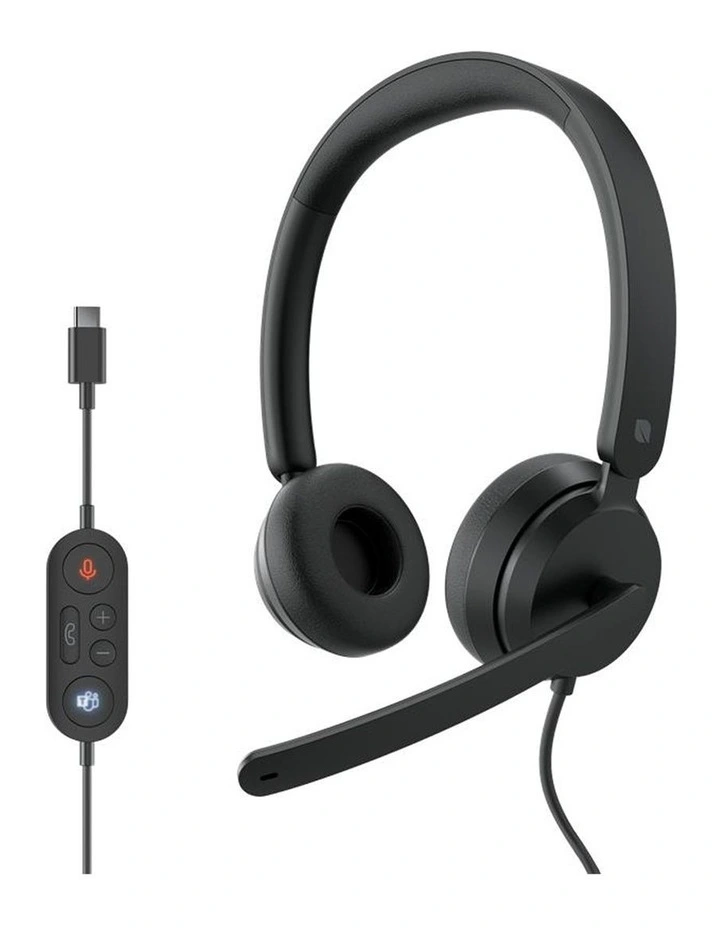 Incase Designed by Microsoft Modern USB-C Wired Dual Headset Black [I6N-00007] image 1
