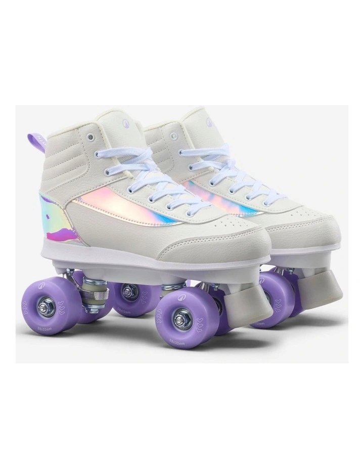 Decathlon - Oxelo Quad Roller Skates 100 Lilac image 2
