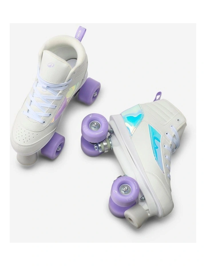 Decathlon - Oxelo Quad Roller Skates 100 Lilac image 4