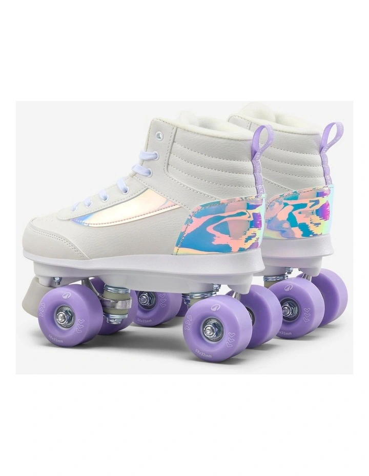 Decathlon - Oxelo Quad Roller Skates 100 Lilac image 5