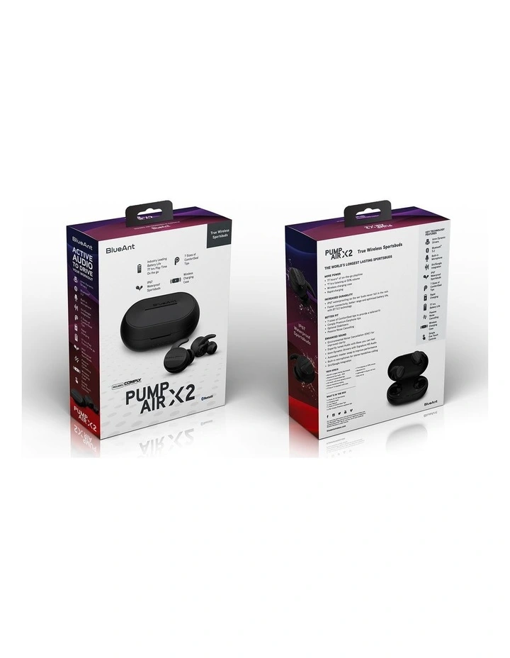 BlueAnt Pump Air X2 Earbuds Black image 7