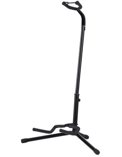 Alpha Iron Adjustable Guitar Stand Folding Instrument Holder Acoustic Bass Rack Black