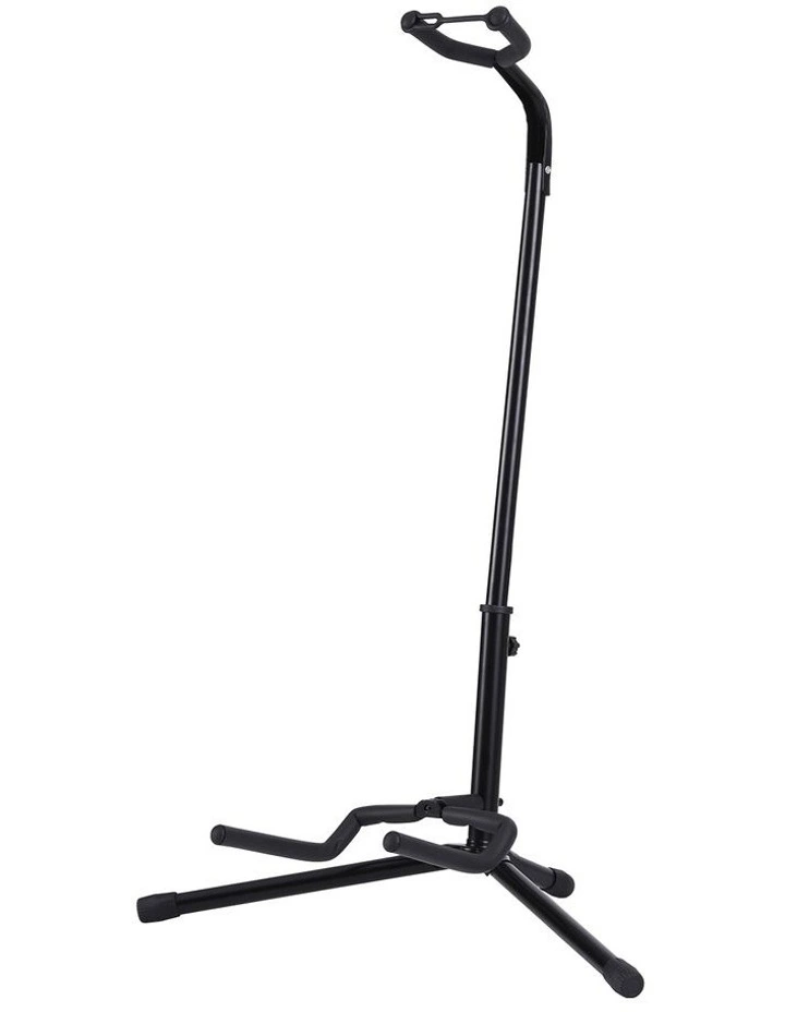 Alpha Iron Adjustable Guitar Stand Folding Instrument Holder Acoustic Bass Rack Black image 1