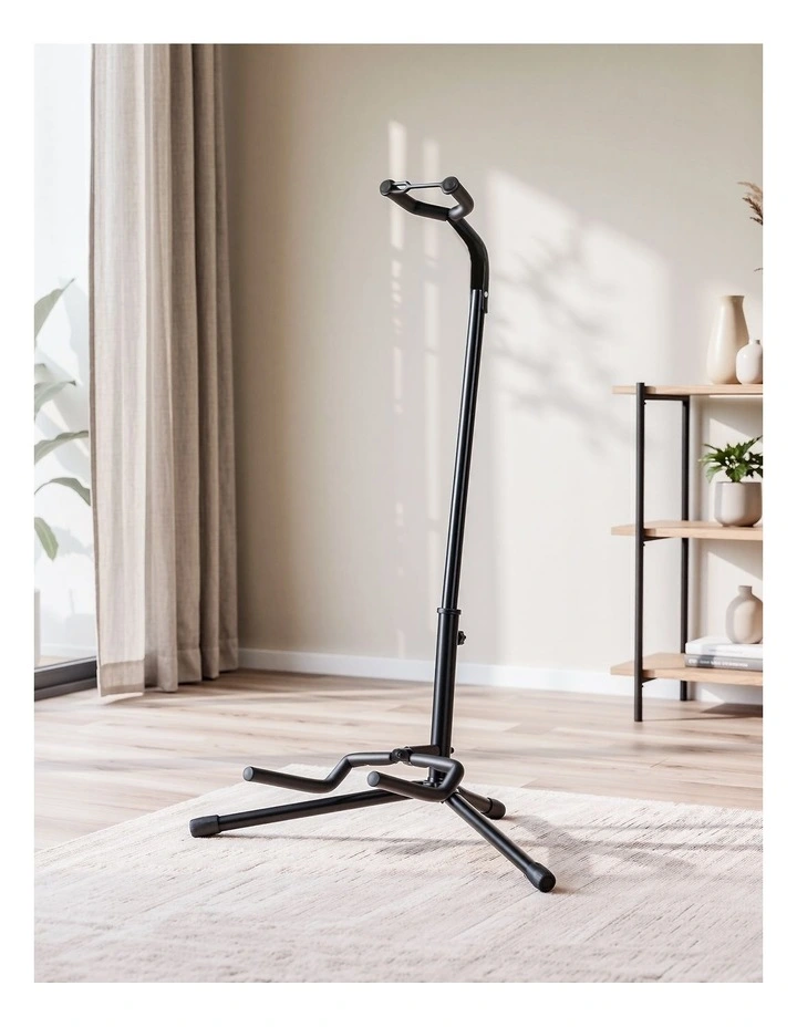 Alpha Iron Adjustable Guitar Stand Folding Instrument Holder Acoustic Bass Rack Black image 6