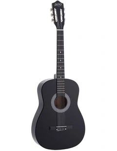 Alpha 38 Inch Acoustic Guitar Full Size Classical Cutaway Nylon String Black
