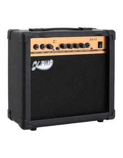 Alpha 20W Guitar Amplifier Portable Practice Amp Overdrive 3-Band EQ Black