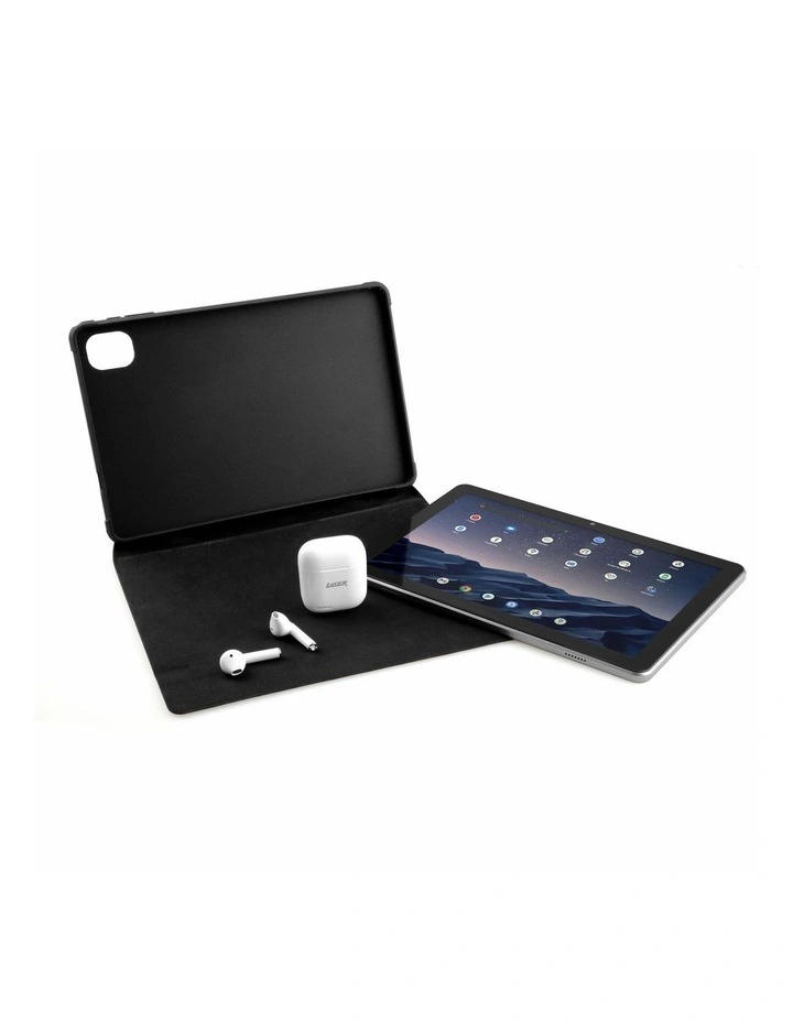 Laser 10.1 Inch 4G Android 13 Tablet 32GB with Earbuds and Case MID-104GB-968 image 4