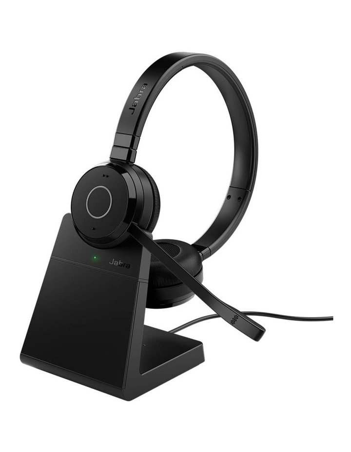 Jabra Evolve 65 TE UC Stereo Wireless Headset - Black image 1