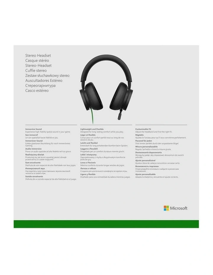 Xbox Wired Stereo Headset - Black image 6