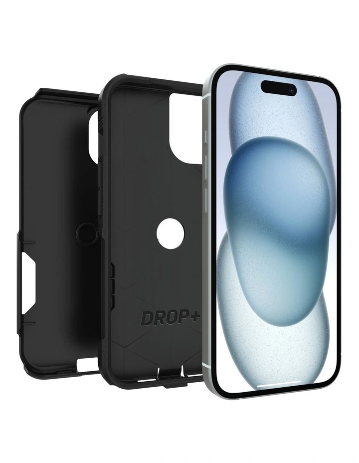 OtterBox Commuter Antimicrobial Case For iPhone 15 - Black image 3