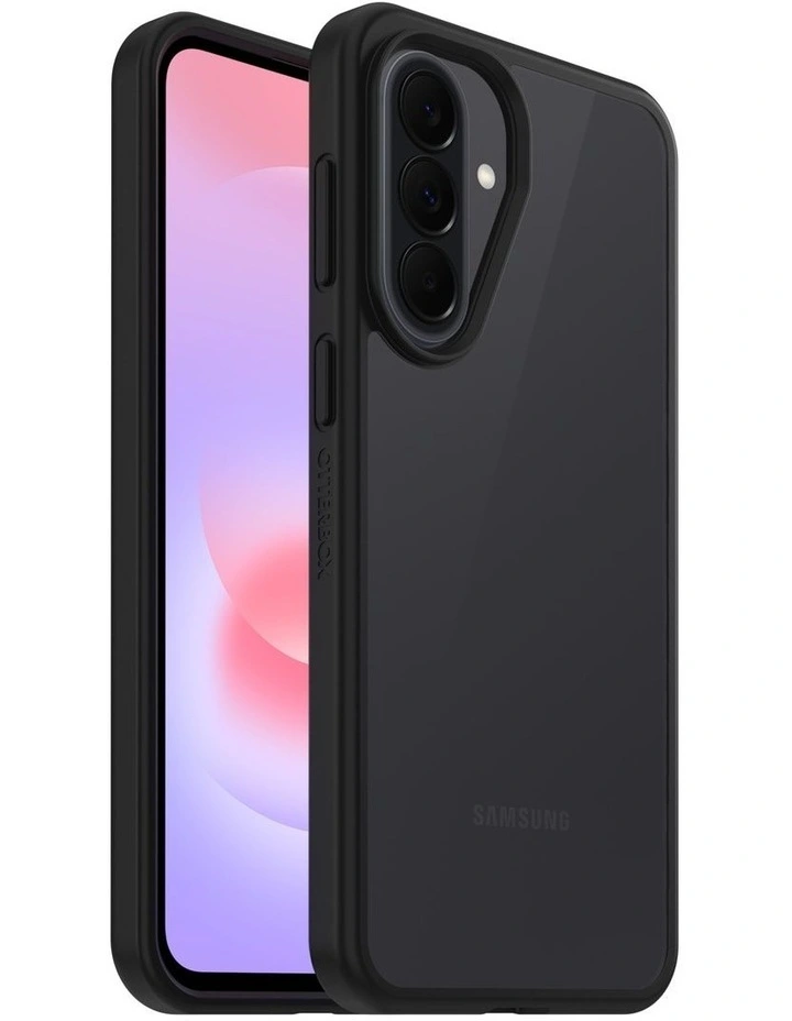 OtterBox React Case for Samsung Galaxy A37 5G 6.7 - Clear/Black image 1