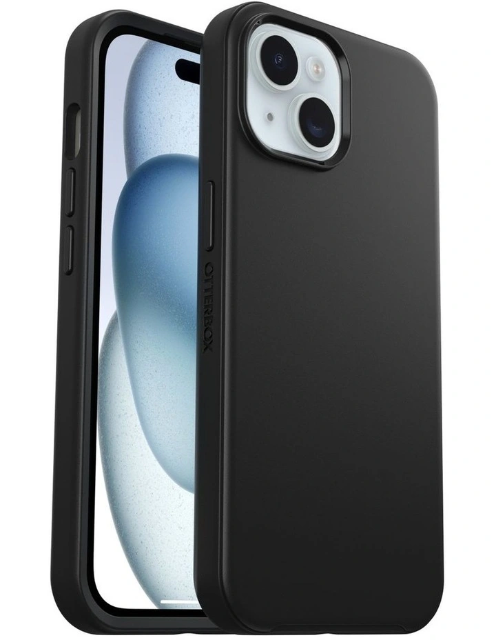 OtterBox Symmetry Plus MagSafe Case For iPhone 16e/15/14/13 - Black image 1