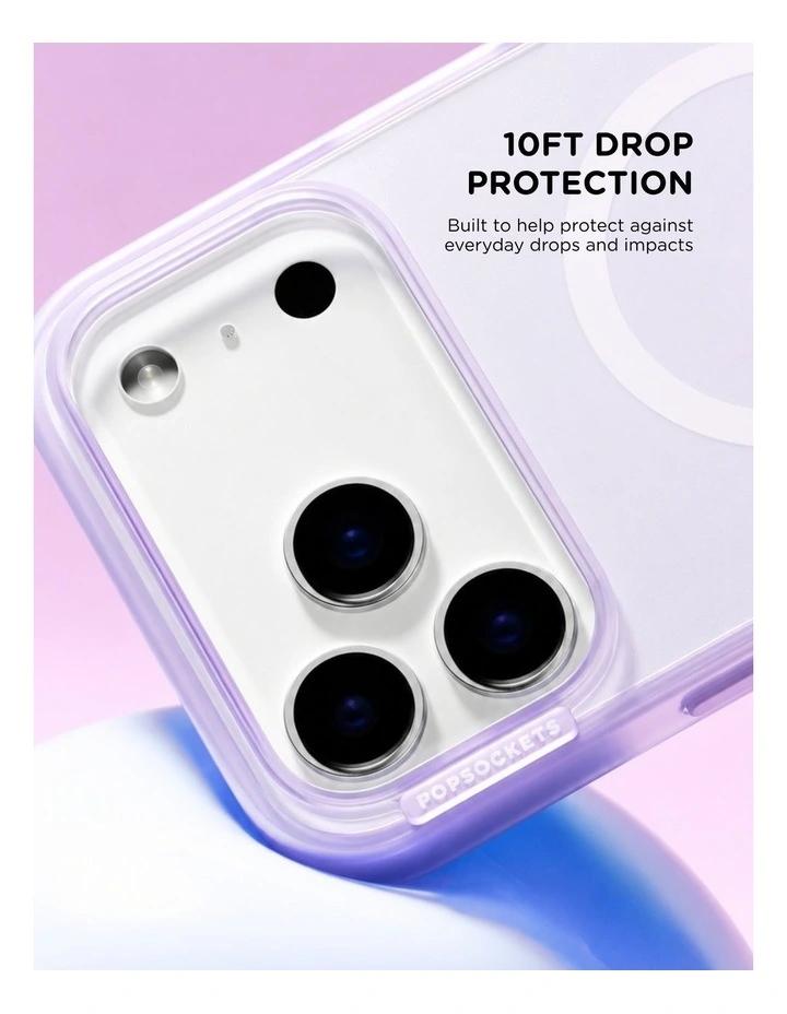 PopSockets PopCase MagSafe Protective Phone Case for iPh17/18 Pro Max - Opalescent image 4