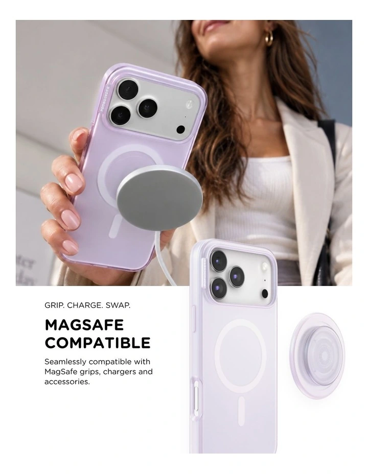 PopSockets PopCase MagSafe Protective Phone Case for iPh17/18 Pro Max - Opalescent image 5
