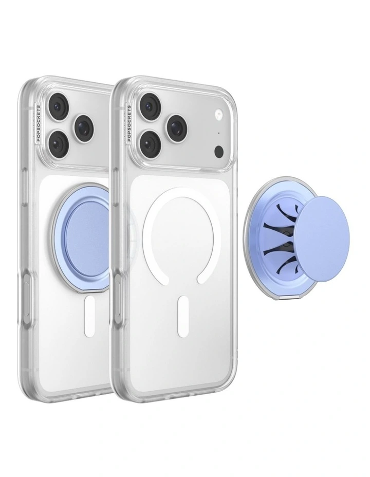 PopSockets PopGrip LowPro MagSafe Mount Grip Stand - Blue Aura image 3