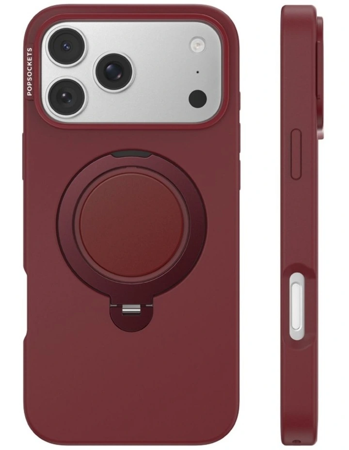 PopSockets PopCase LowPro MagSafe Protective Phone Case for iPh17/18 ProMax - Berry image 2