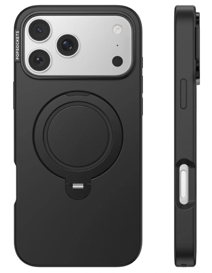 PopSockets PopCase LowPro MagSafe Protective Phone Case for iPh17/18 Pro - Black image 2