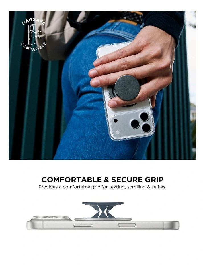 PopSockets PopGrip LowPro MagSafe Mount Grip Stand - Navy image 4