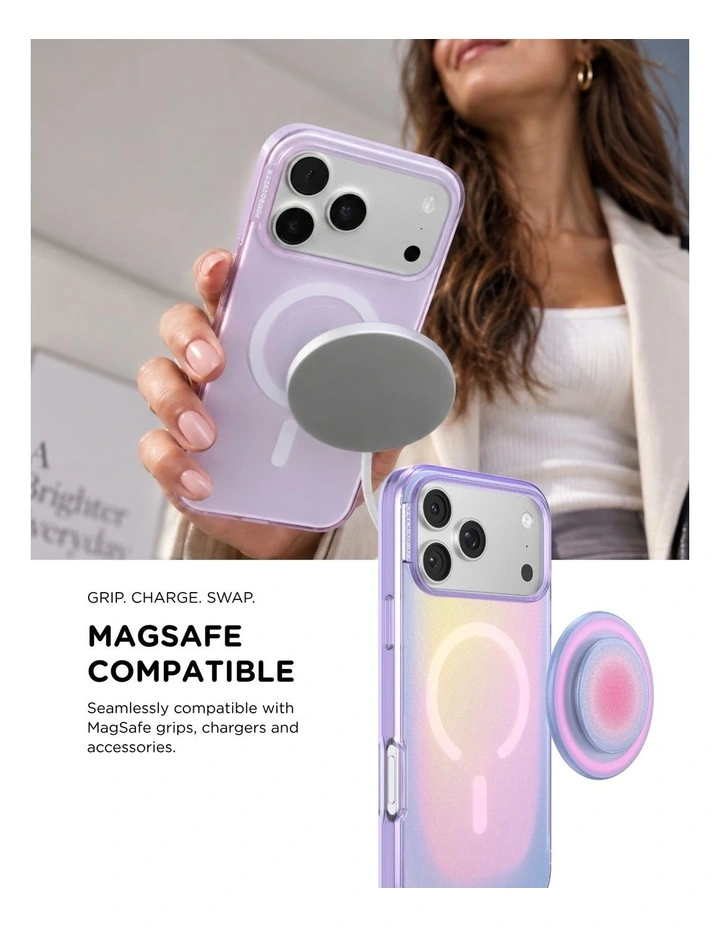 PopSockets PopCase MagSafe Protective Phone Case for iPh17/18 Pro - Aura image 5