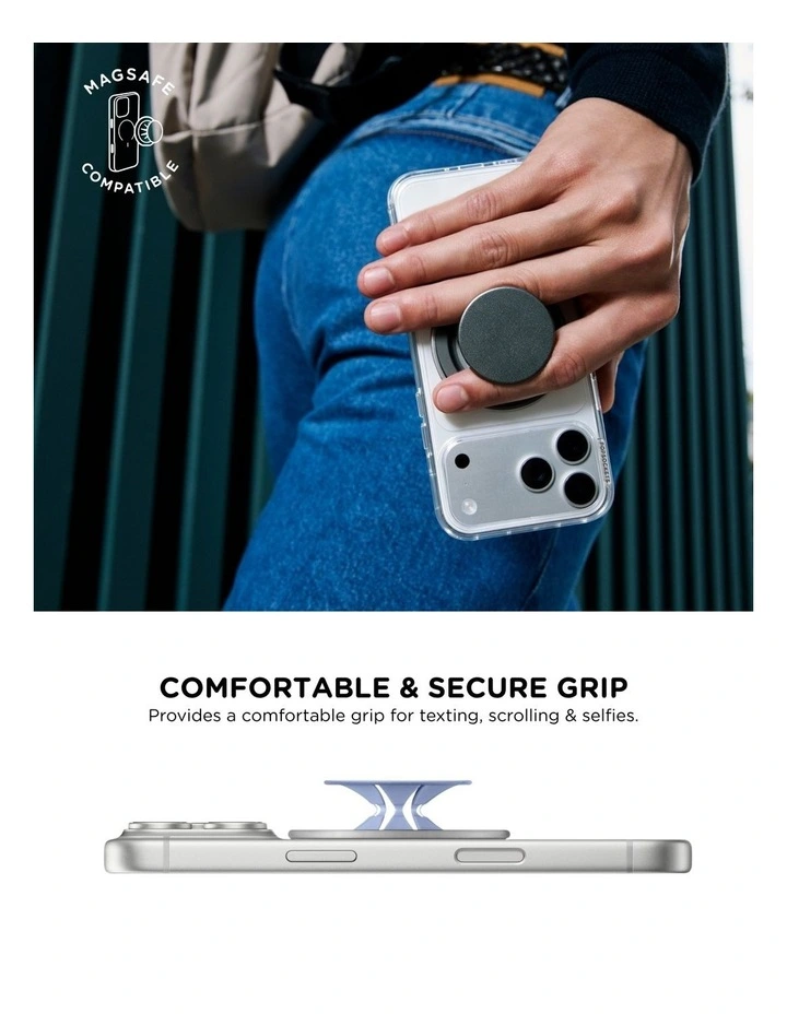PopSockets PopGrip LowPro MagSafe Mount Grip Stand - Lilac image 4