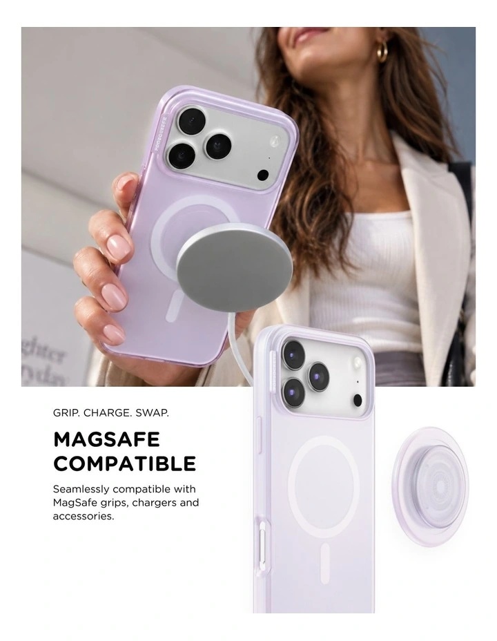 PopSockets PopCase MagSafe Protective Phone Case for iPh17/18 Pro - Opalescent image 5