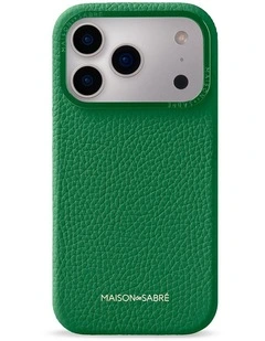 Leather Phone Case iPhone 18 Pro Max in Emerald Green