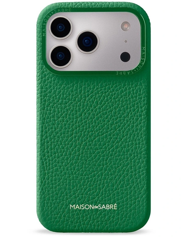 Leather Phone Case iPhone 18 Pro Max in Emerald Green image 1