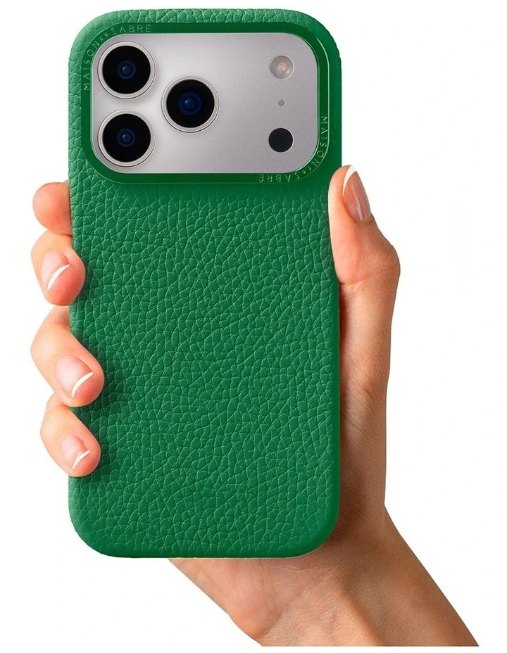 Leather Phone Case iPhone 18 Pro Max in Emerald Green image 2