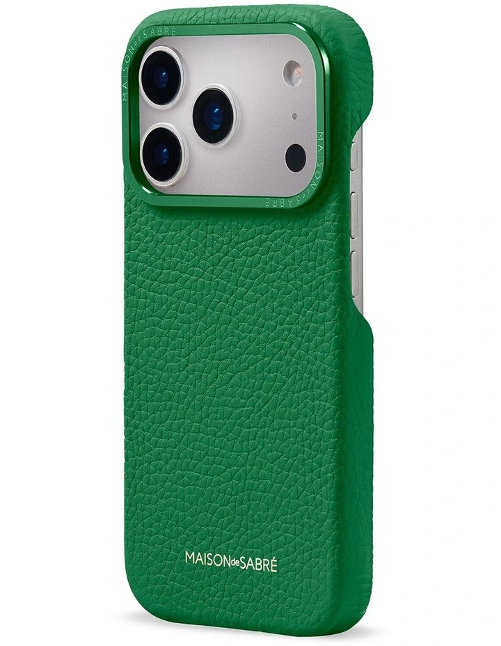 Leather Phone Case iPhone 18 Pro Max in Emerald Green image 4