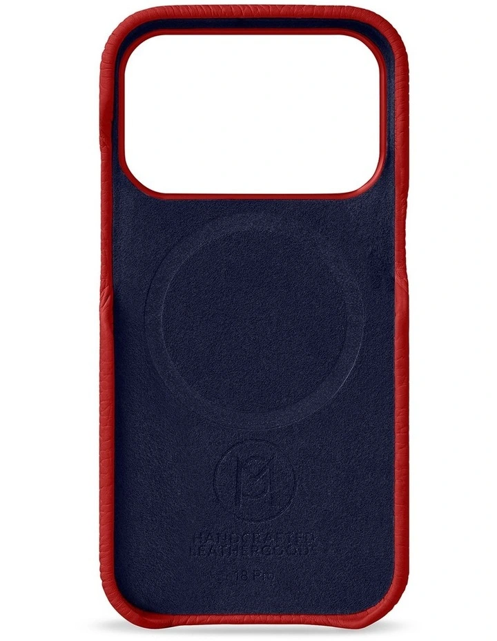 Leather Phone Case iPhone 18 Pro in Brick Red image 5