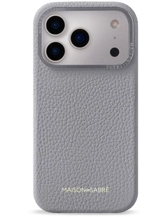 Leather Phone Case iPhone 17 Pro Max in Dove Grey