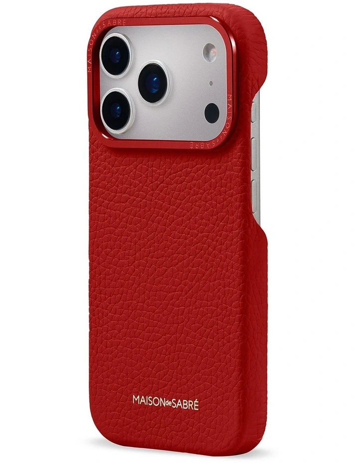 Leather Phone Case iPhone 18 Pro Max in Brick Red image 4