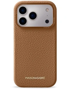 Leather Phone Case iPhone 18 Pro in Sandstone Brown