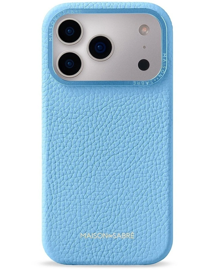 Leather Phone Case iPhone 18 Pro Max in Sky Blue image 1