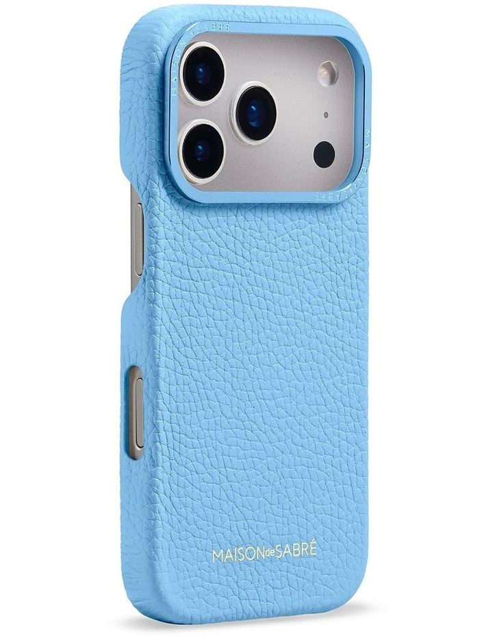 Leather Phone Case iPhone 18 Pro in Sky Blue image 3
