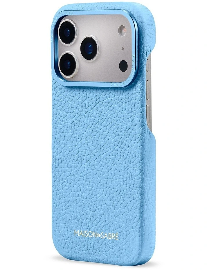 Leather Phone Case iPhone 18 Pro in Sky Blue image 4