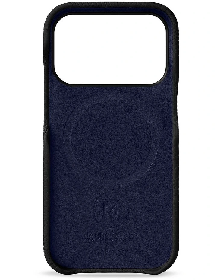 Leather Phone Case iPhone 18 Pro Max in Black Caviar image 6