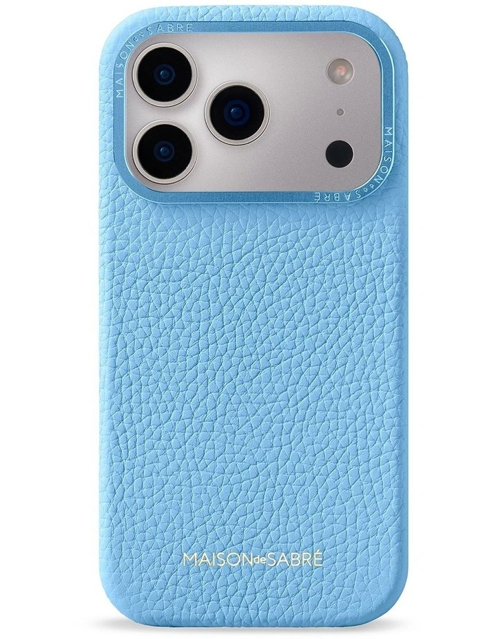 Leather Phone Case iPhone 17 Pro Max in Sky Blue image 1