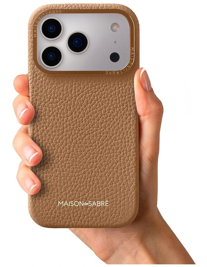 Leather Phone Case iPhone 18 Pro Max in Sandstone Brown image 2