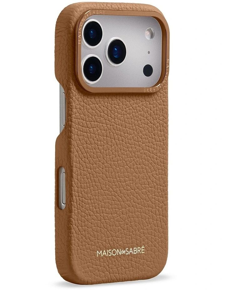 Leather Phone Case iPhone 18 Pro Max in Sandstone Brown image 3
