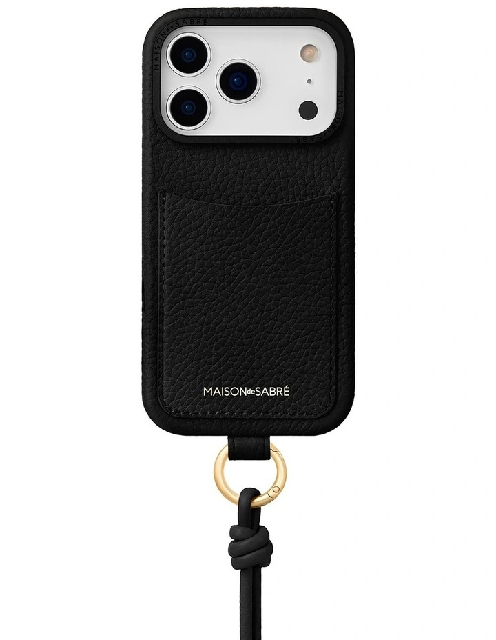 The Sling Phone Case iPhone 18 Pro in Black Caviar image 1